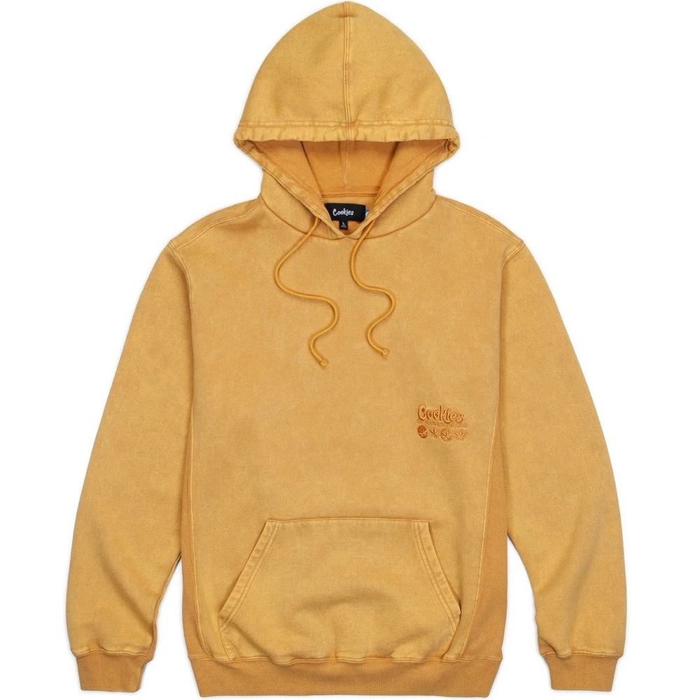 Cookies Gold Logo Pullover Hoodie XL Wheat Streetwear NWT